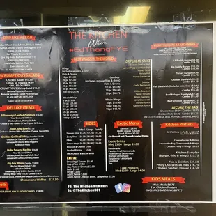 Menu as of 09/26/2022