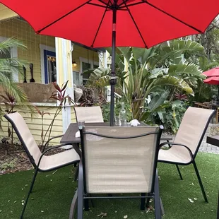 Outside dining