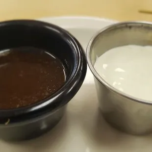 Au jus with horse radish sauce
