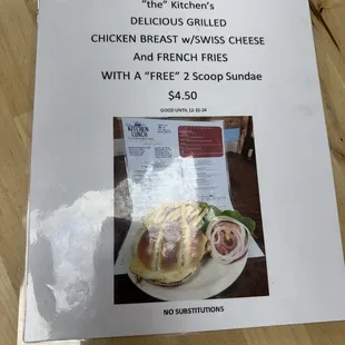 Daily special unbelievable bargain