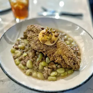 Catfish with beans