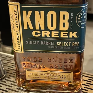 Bartender suggested this rye. Not as good as the double barrel rye.