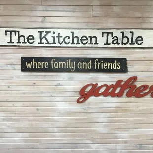 the kitchen table where family and friends gather