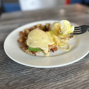 Avocado Bacon Melt Benedict