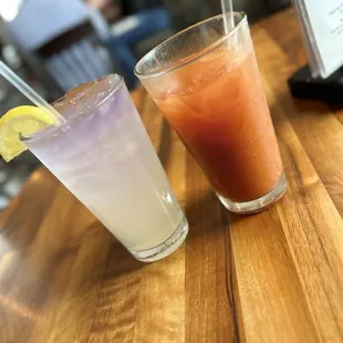Boozy Lavender Lemonade and Very Spicy Bloody Mary
