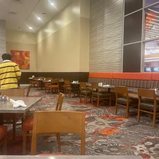the dining area of a restaurant