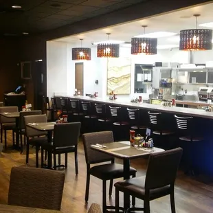 sushi and sashimi, interior