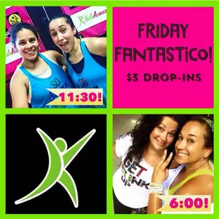 Maria and Alicia, Sarina and Vivien. Fridays $3 drop in. Photo @westsaczumba