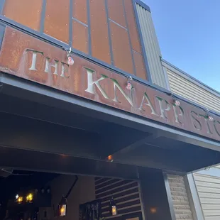 the front of the restaurant