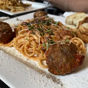 Lamb meatballs &amp; pasta