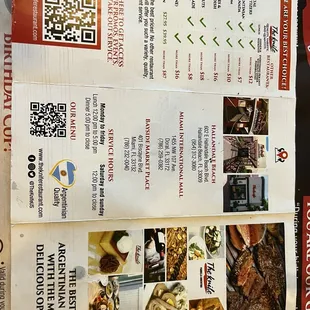 the menu