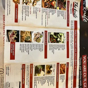 the menu