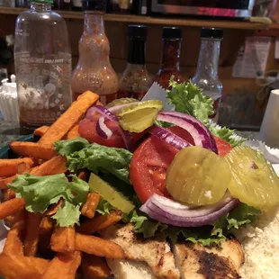 Grilled chicken sandwich