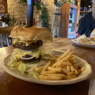 The double patty hamburger platter was awesome! The service was great and so was the food.