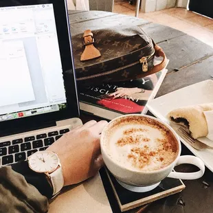 Mexican Mocha and barbacoa kolache. Both delicious!