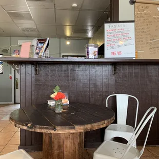 Cute decor and fresh flowers