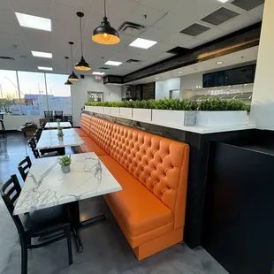 interior, sushi and sashimi