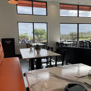 Indoor dinning area