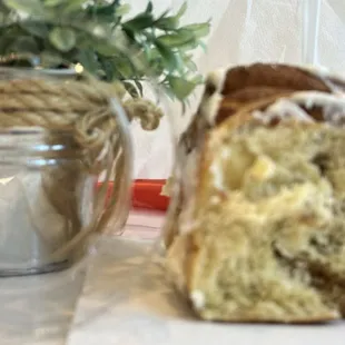Not a great shot but hopefully you can see the height of the roll compared to the drink lid to its left.