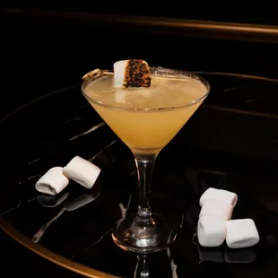 The Lemon Meringue Pie Martini. All craft cocktails are made with fresh squeezed juices and house made syrups.