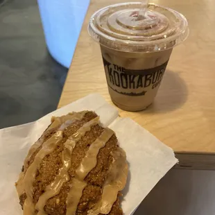 Honey badger scone snd coffee