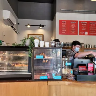 Counter and friendly staff