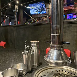 View from our assigned table overlooking the bar. The place is clean and very popular. Definitely worth a try.