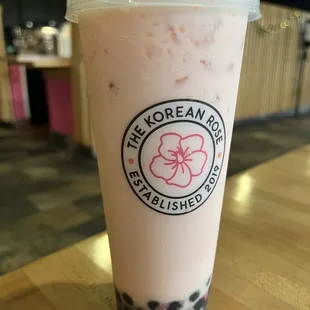 strawberry boba