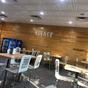 the dining area