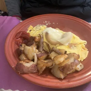 Western Omelet Fresh Redskin Potato Homefries.