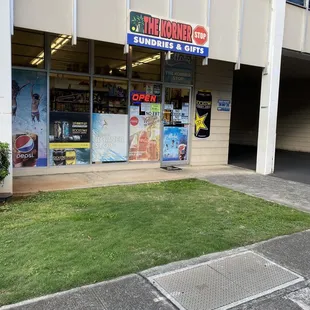 the front of the store