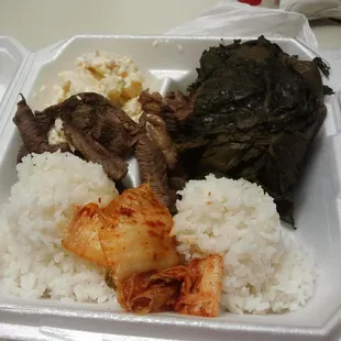 laulau with fried steak