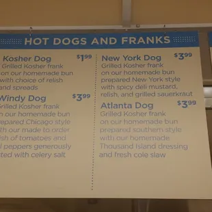 Hot Dogs and Franks