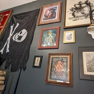 a collection of pirate memorabilia