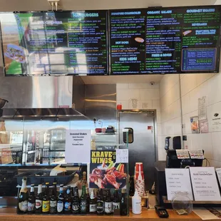 Menu and entrance