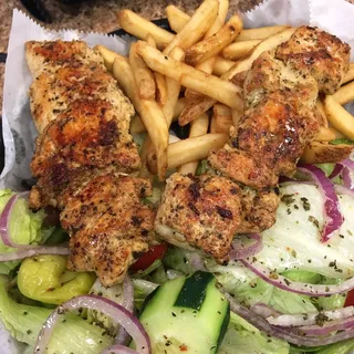 Chicken Souvlaki Platter