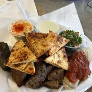 Mediterranean Platter with gyro