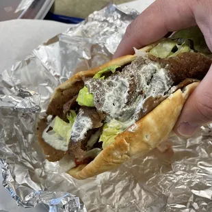 Gyro, lots of meat!