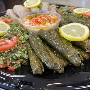 Our Mediterranean dishes are homemade.