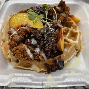 Chicken and waffles