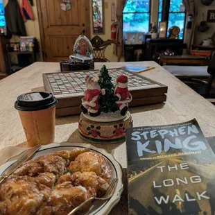 Apple Fritter and Cinnamon Latte