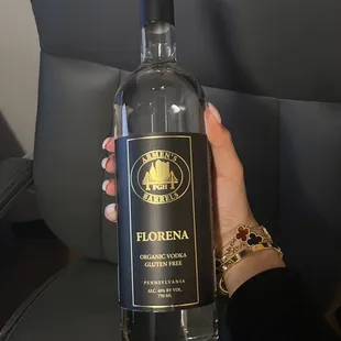 Their Florena vodka. I keep a stash of this in my office liquor cabinet.