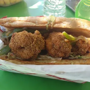 Spicy Shrimp poboy