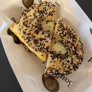 The everything bagel sandwich