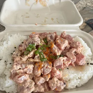 Poke bowl  * I got extra rice