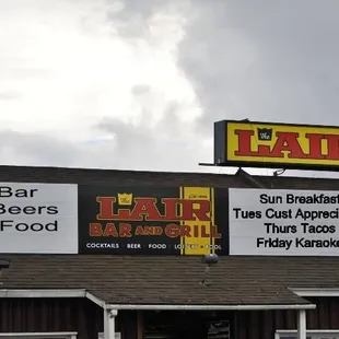 the front of the restaurant