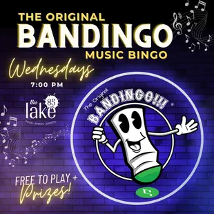 Music Bingo every Wednesday at 7:00 pm