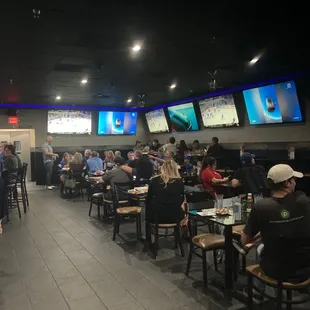 Inside restaurant