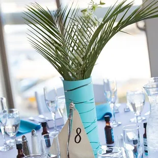 a table set for a party