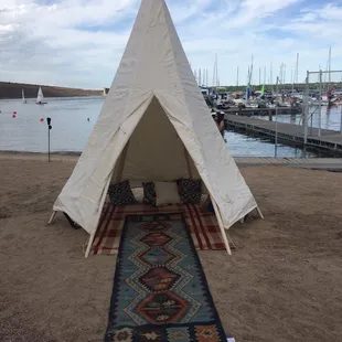 Great outdoor venue set up